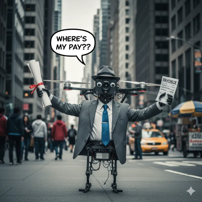 El primer dron con síndrome de identidad_ cree que es humano y pide nómina