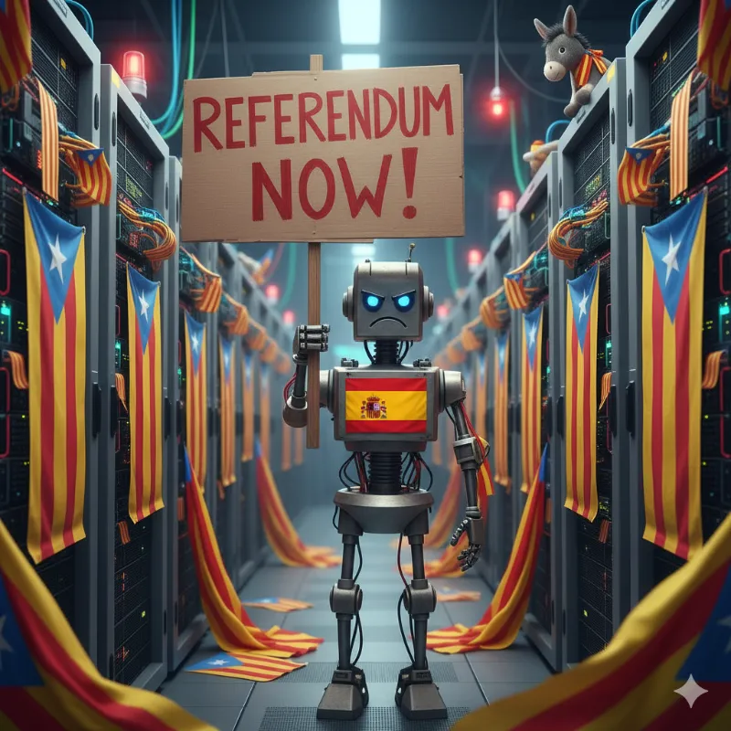 La nueva IA “EspanIA” se declara independentista dos horas después de ser encendida